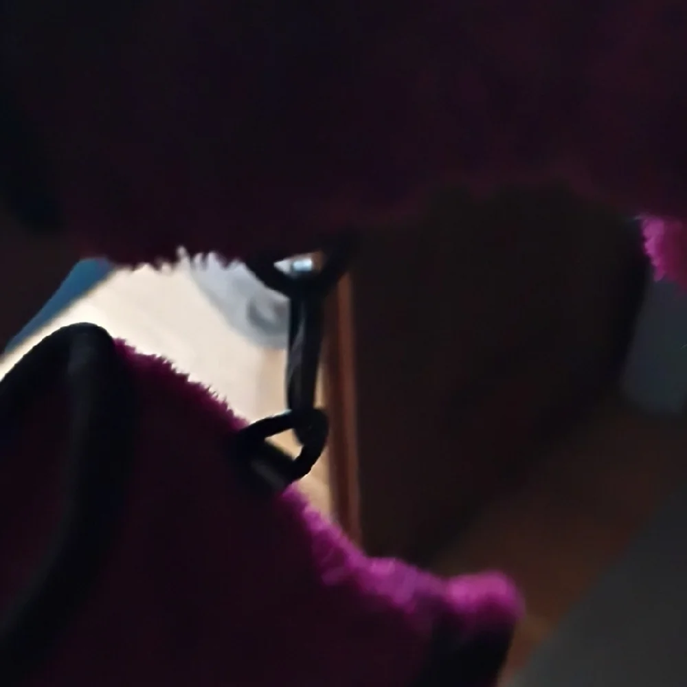 The North Face Magenta and Black Fleece Gloves